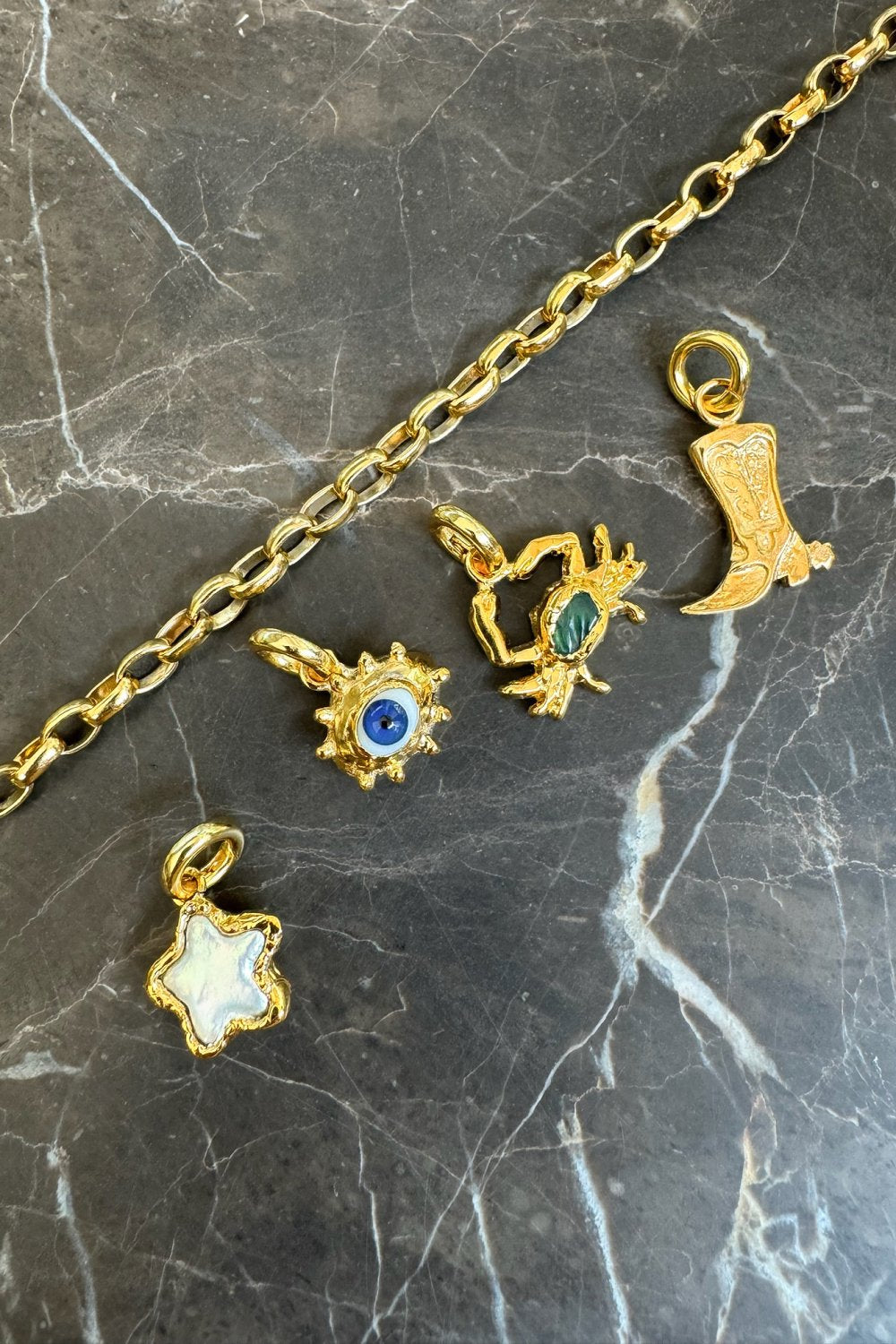 Protective Eye Charm in Gold