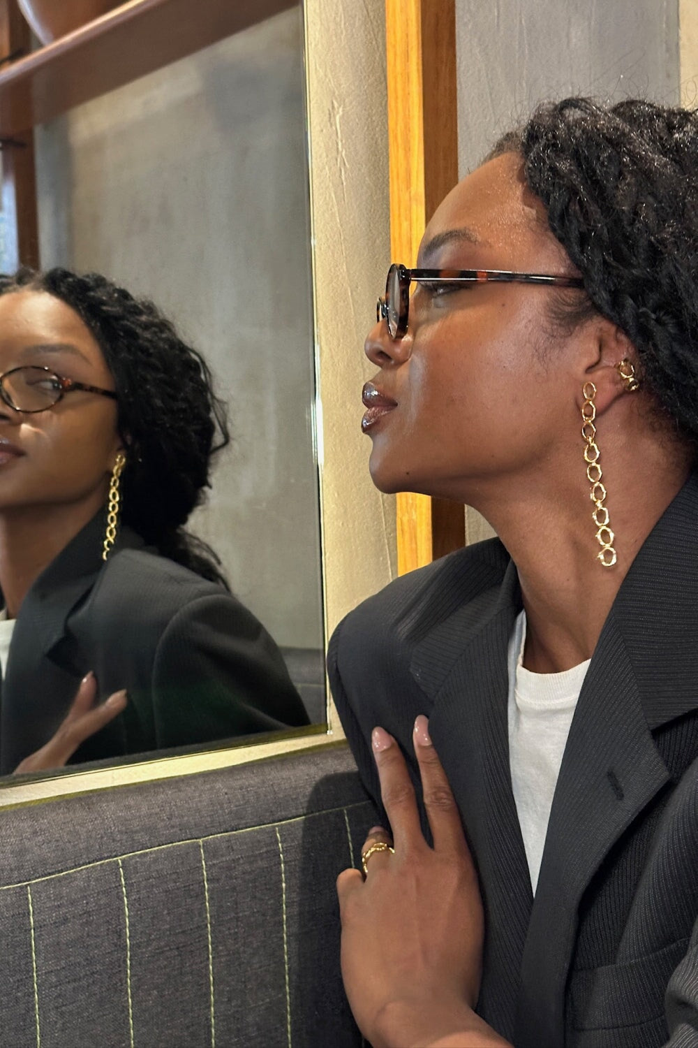 Pulpo Earrings in Gold