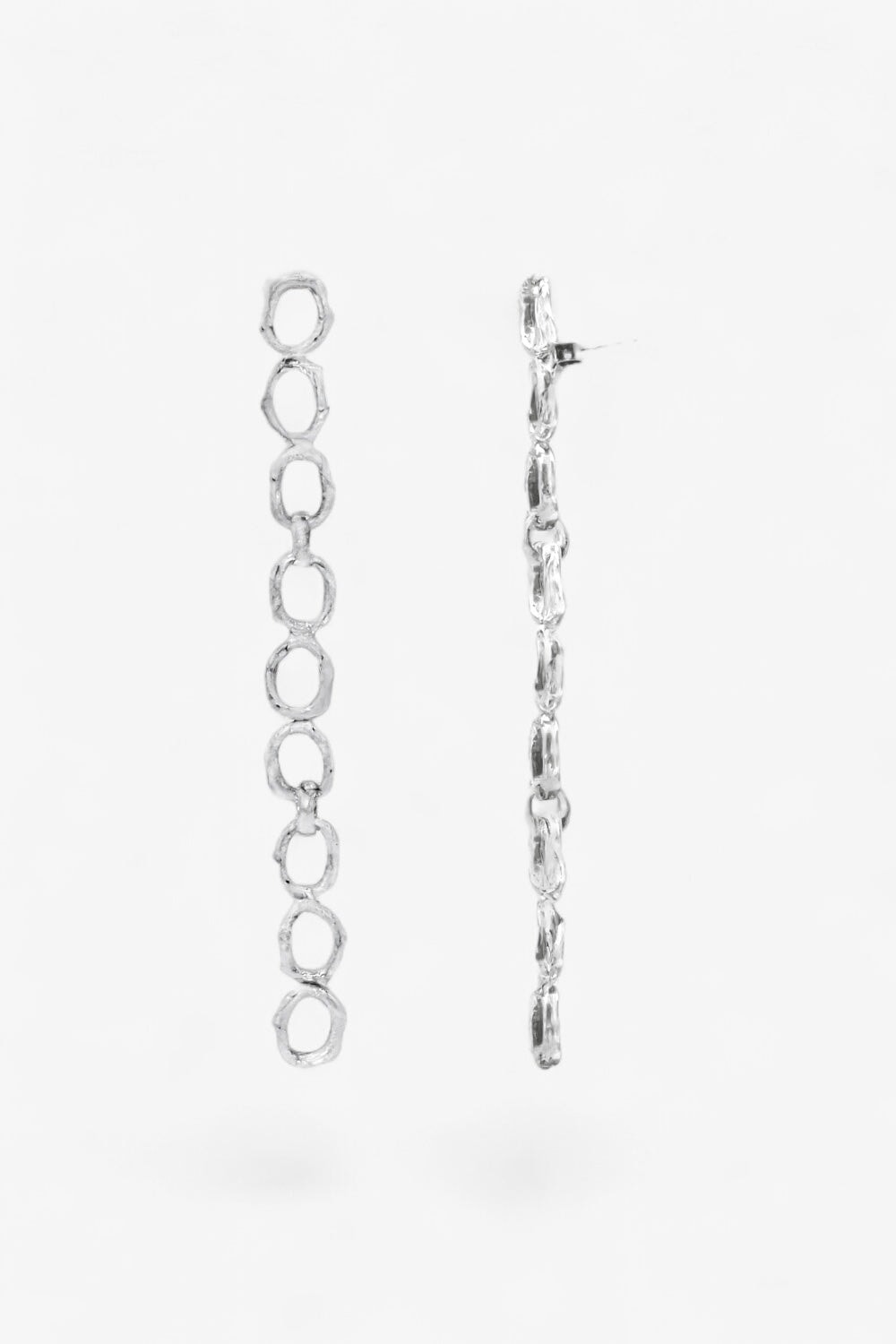 Pulpo Earrings in Silver