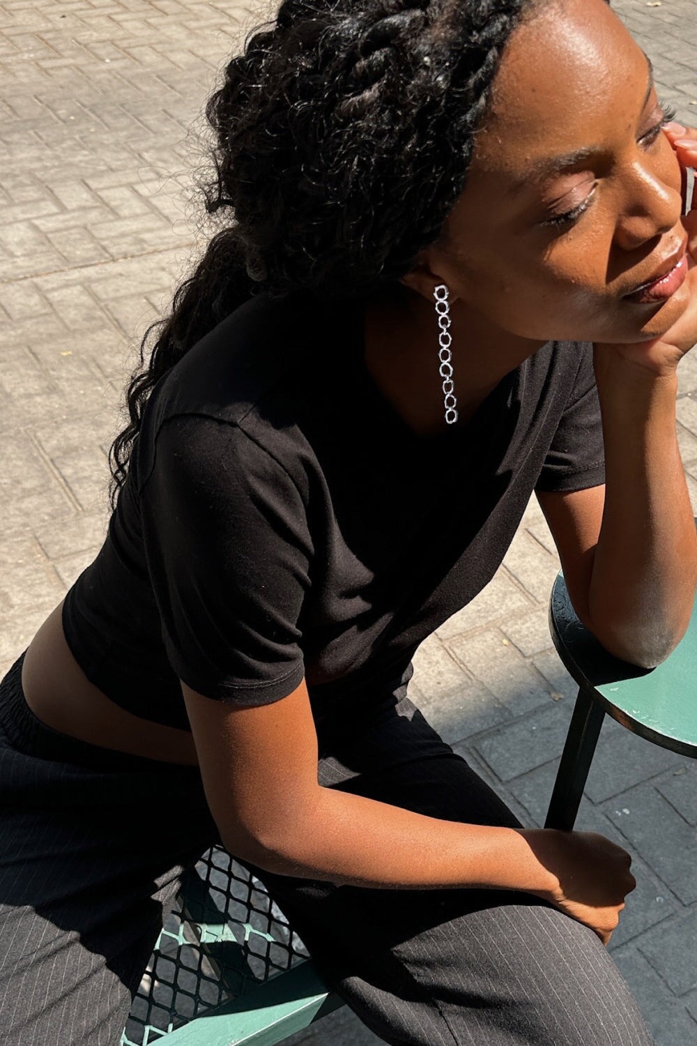 Pulpo Earrings in Silver