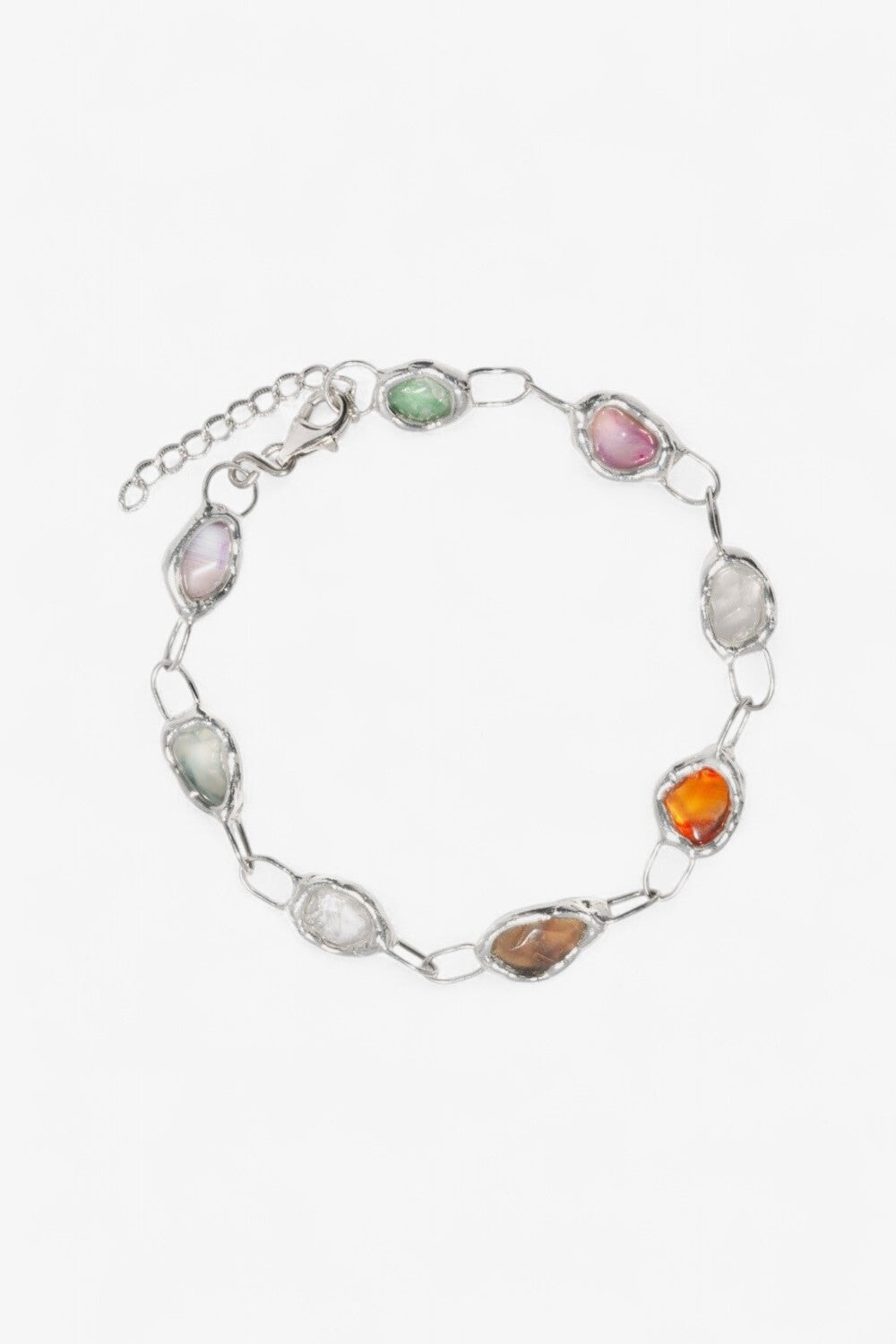 Rainbow Bracelet in Silver