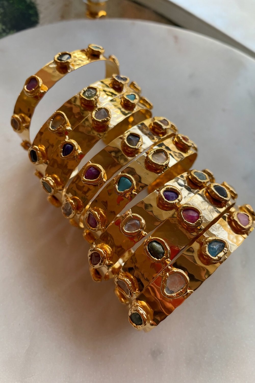 Rainbow Cuff in Gold