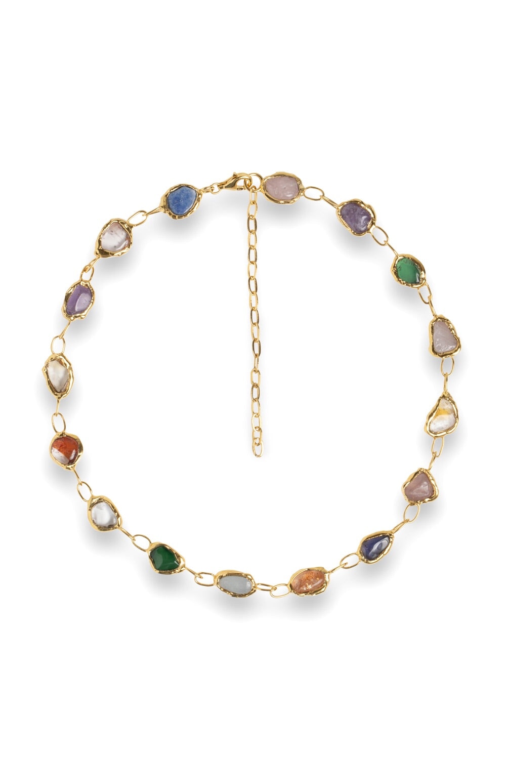 Rainbow Necklace in Gold Jewellery Tea & Tequila