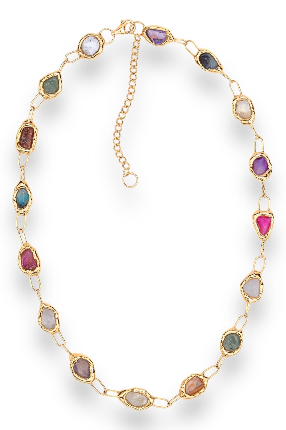 Rainbow Necklace in Gold Jewellery Tea & Tequila