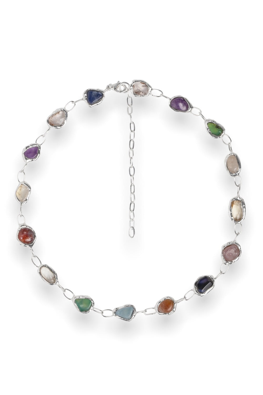 Rainbow Necklace in Silver Jewellery Tea & Tequila