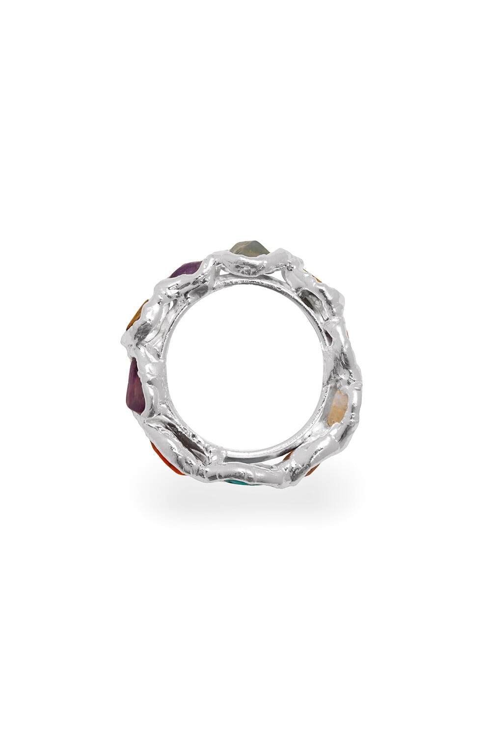 Rainbow Ring in Silver
