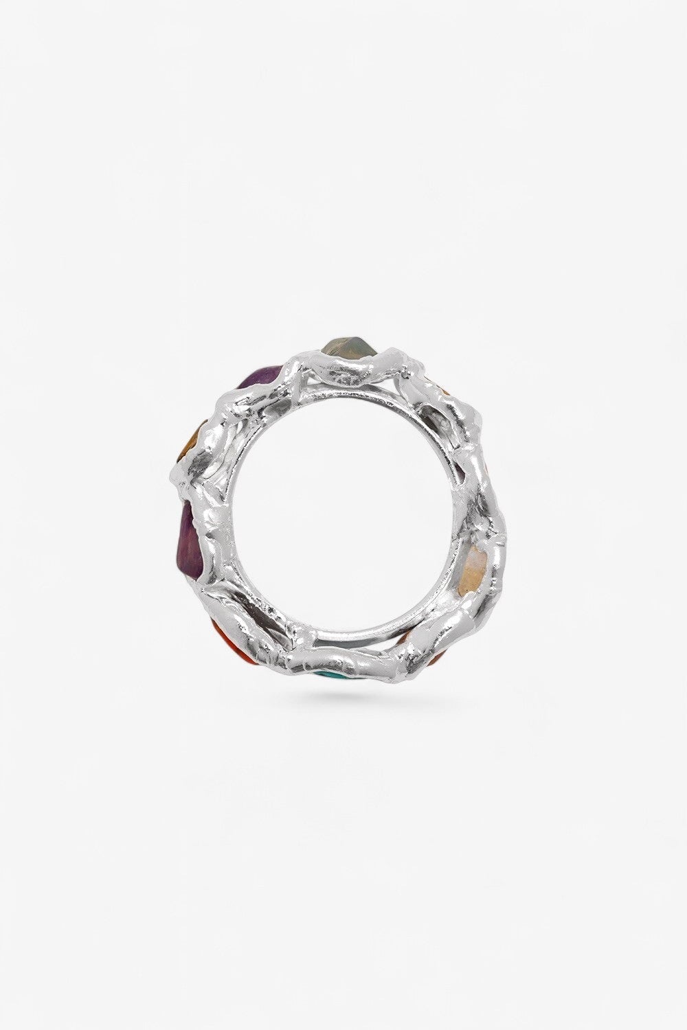 Rainbow Ring in Silver