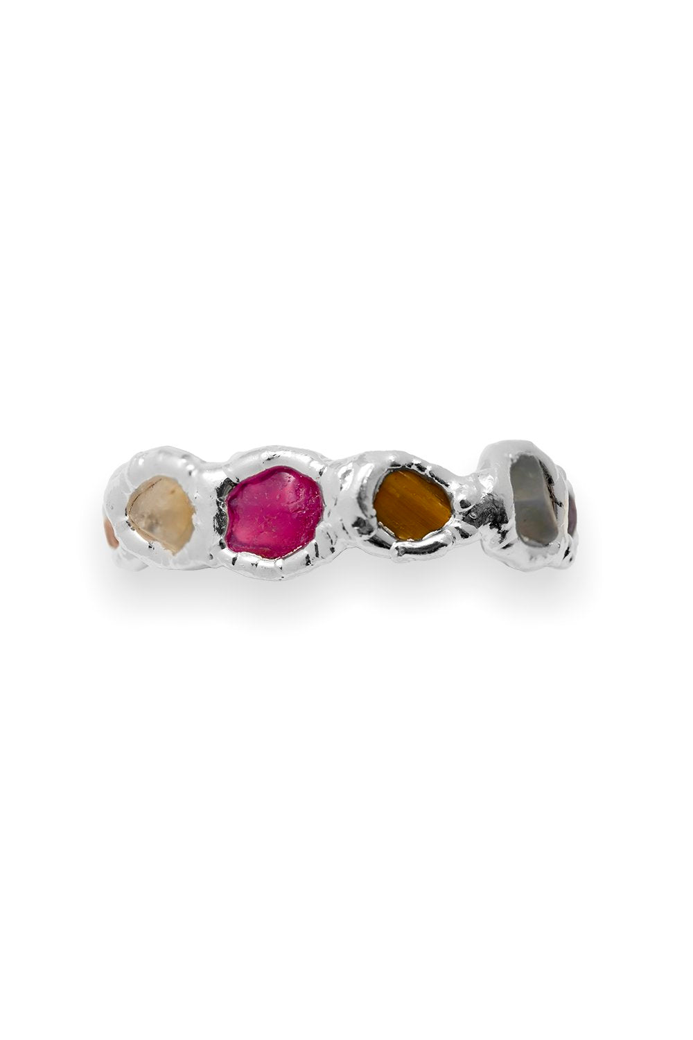 Rainbow Ring in Silver