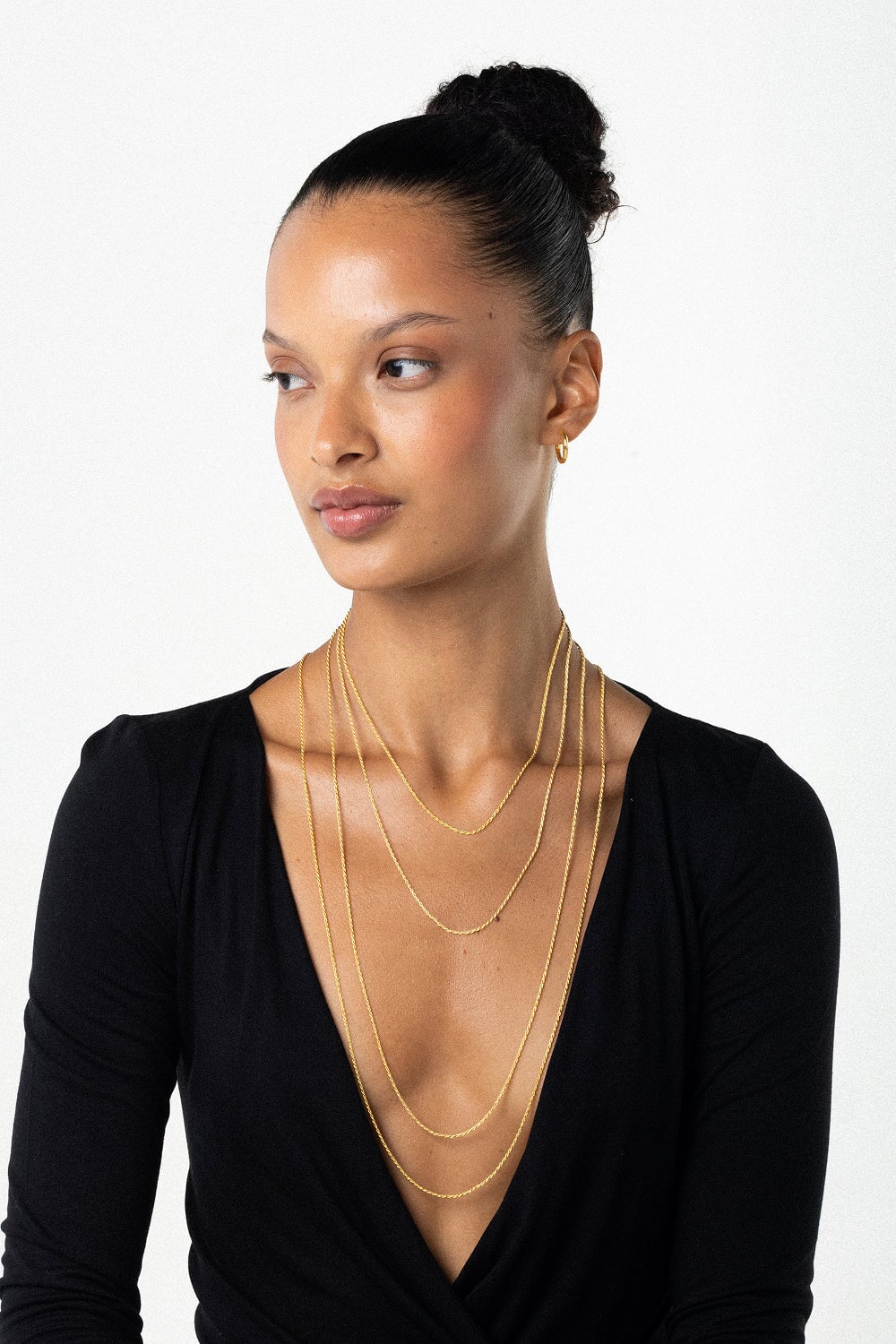 Rope Chain Necklace in Gold