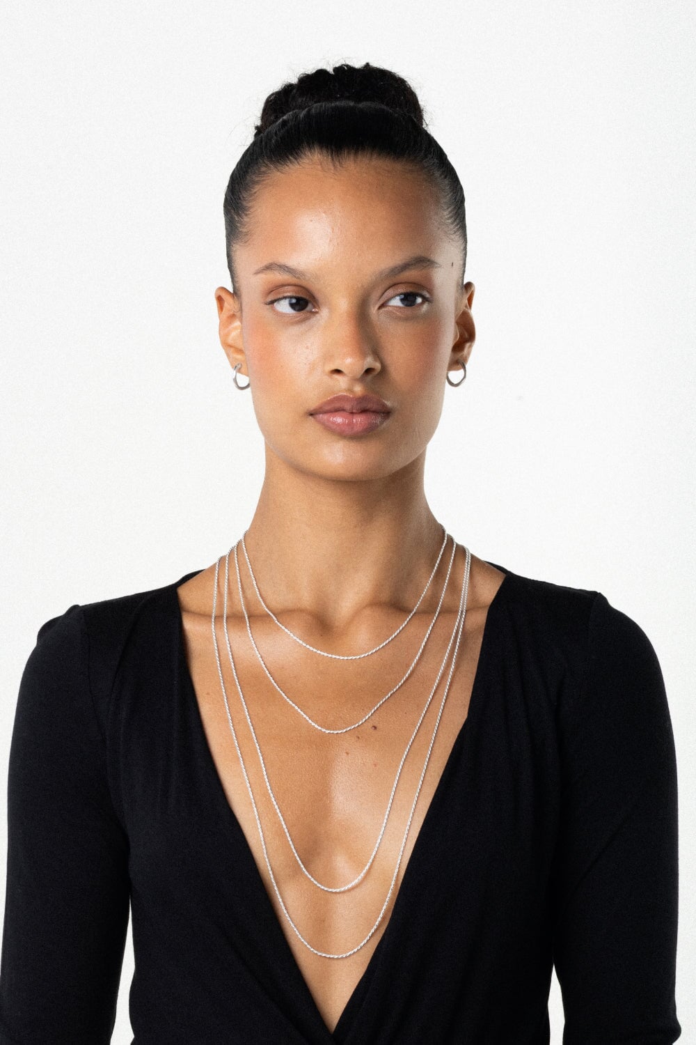 Rope Chain Necklace in Silver