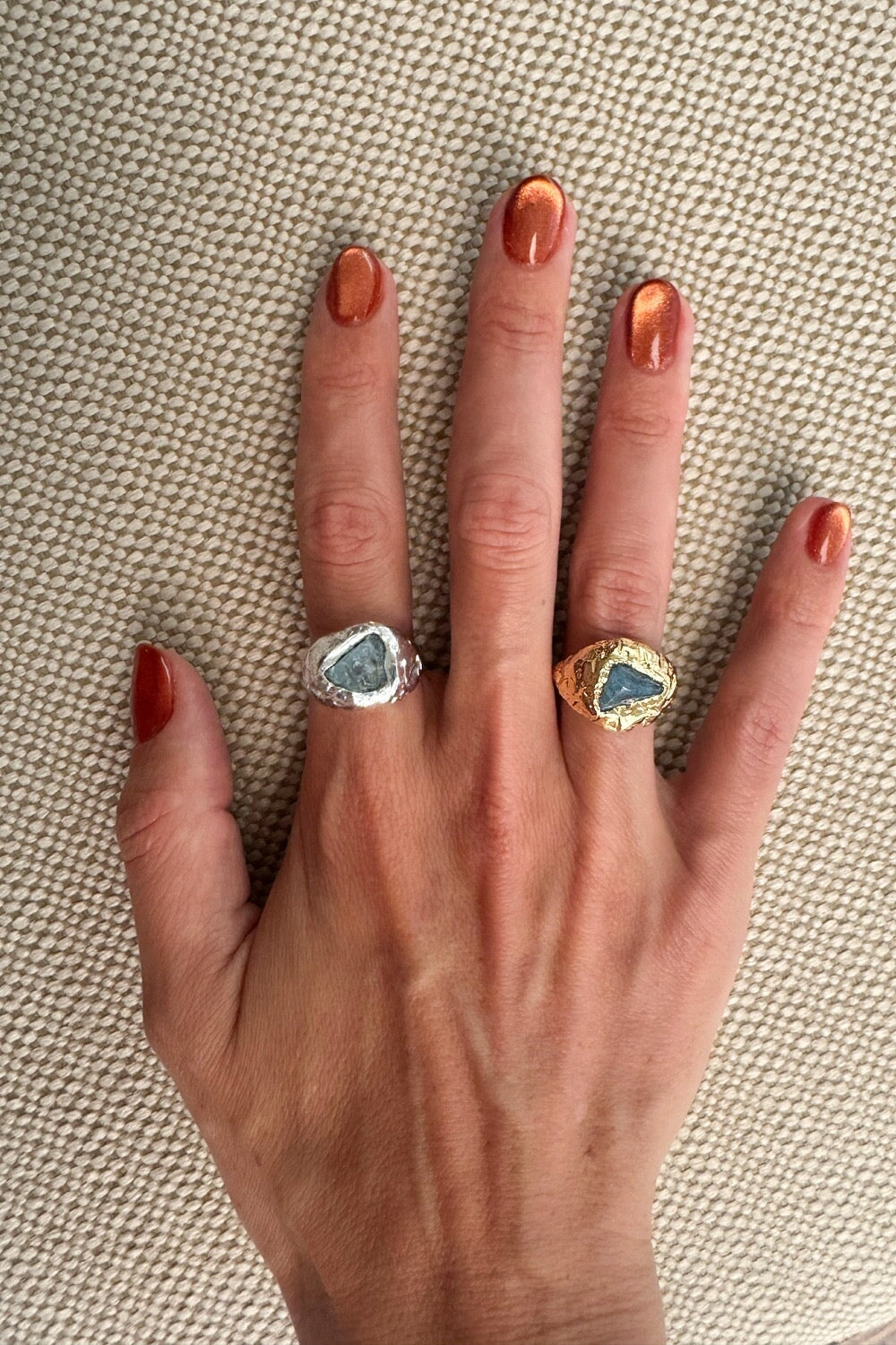 Aquamarine Selena Ring in Silver