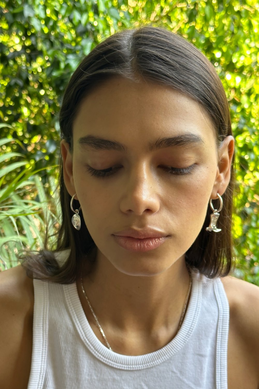 Silver Cowboy Hoops