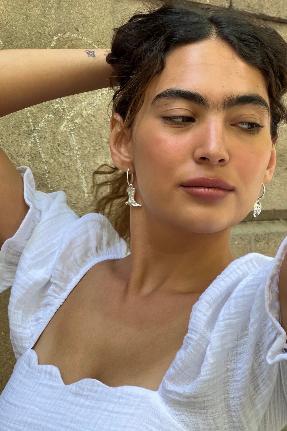 Silver Cowboy Hoops