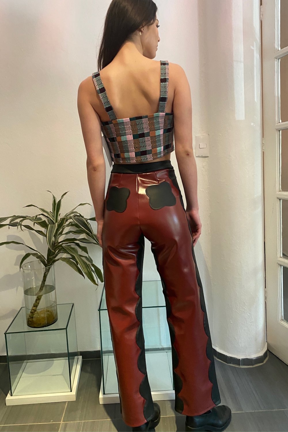 Vino Scallop Trousers In Cactus