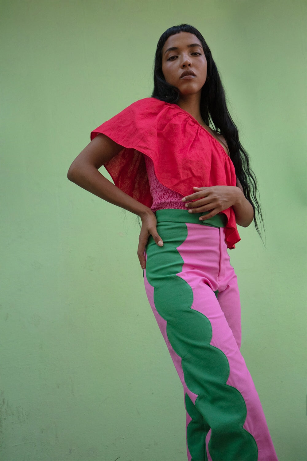 Jimena Scallop Trousers