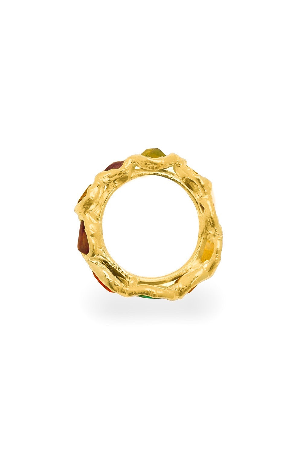Rainbow Ring in Gold