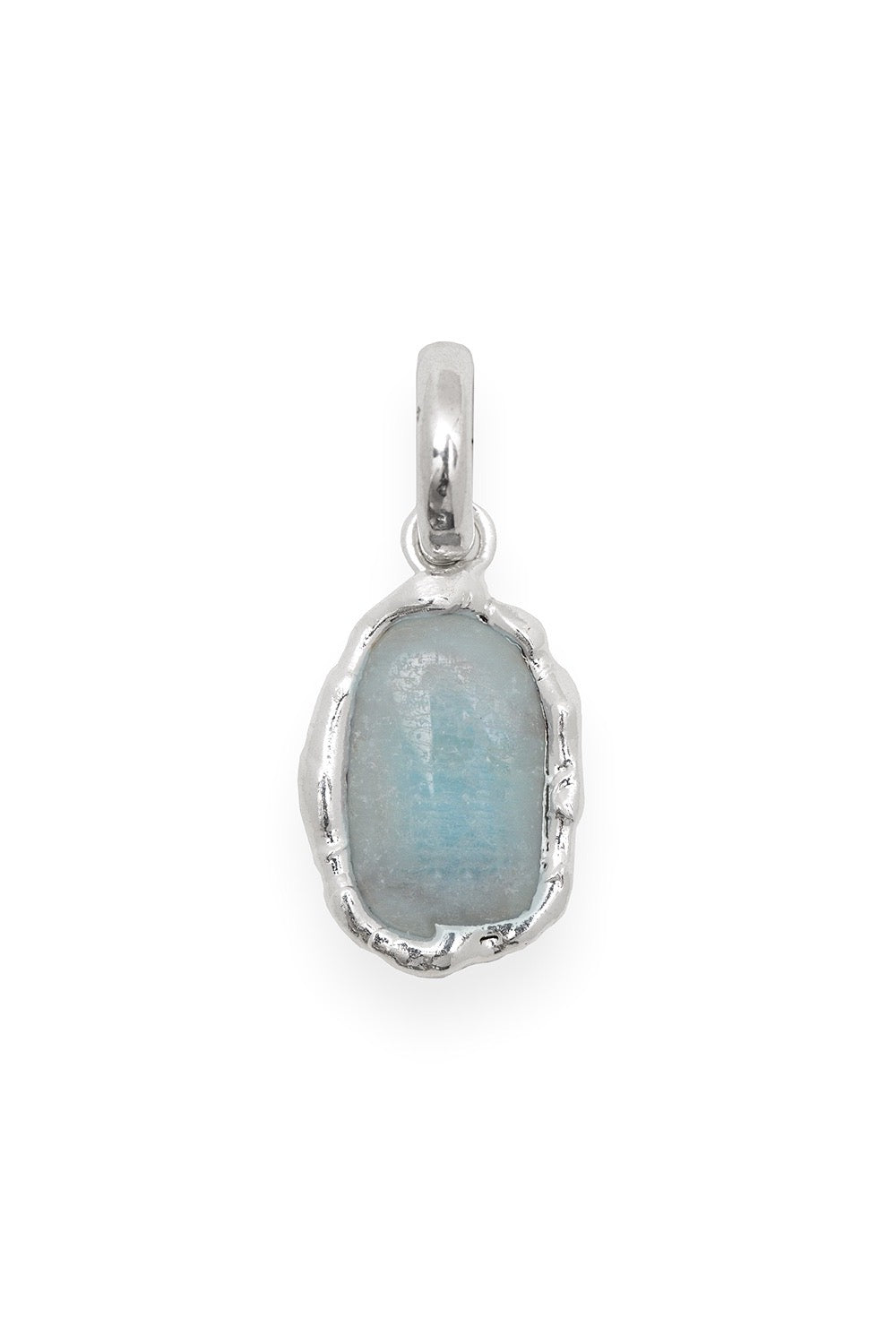 Aquamarine Charm in Silver