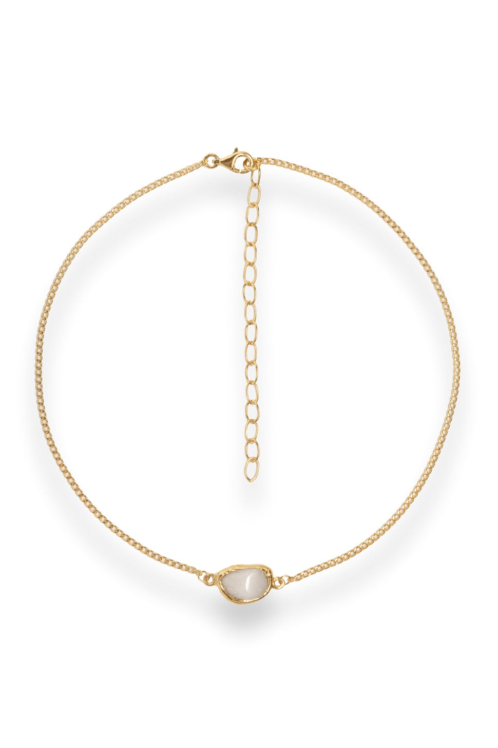 Crystal Chakra Necklace in Gold