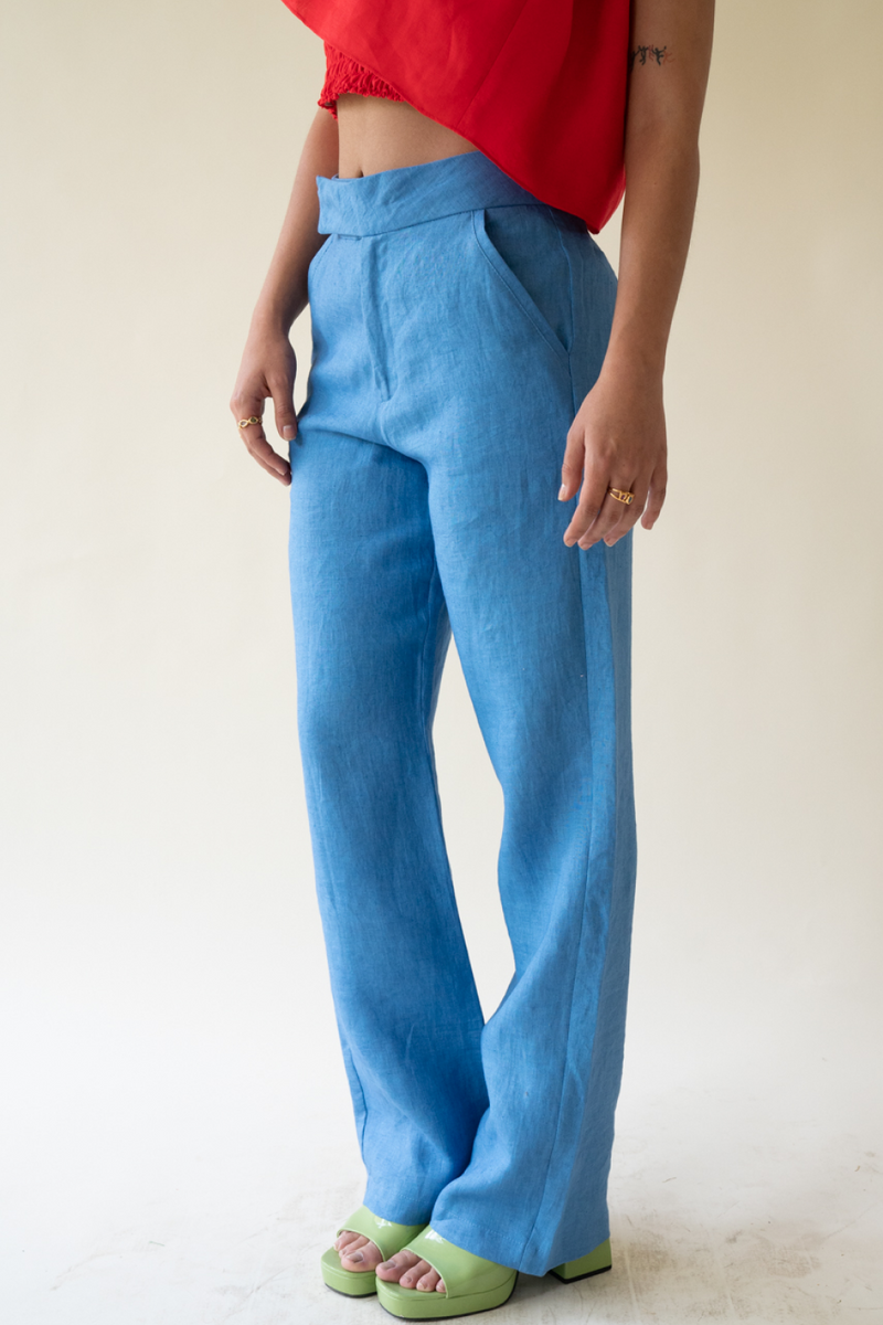 Indigo Natural Dye Trousers - Tea & Tequila