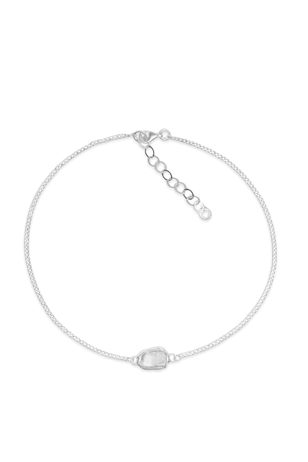 Crystal Chakra Necklace in Silver