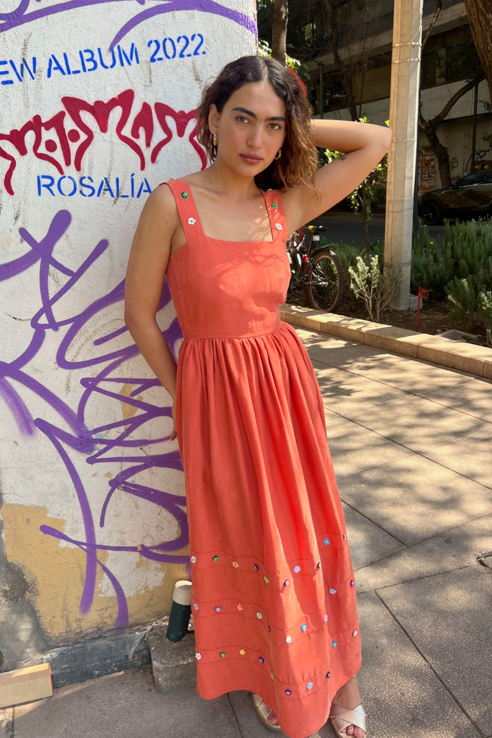 Papaya Bow Dress - Tea & Tequila