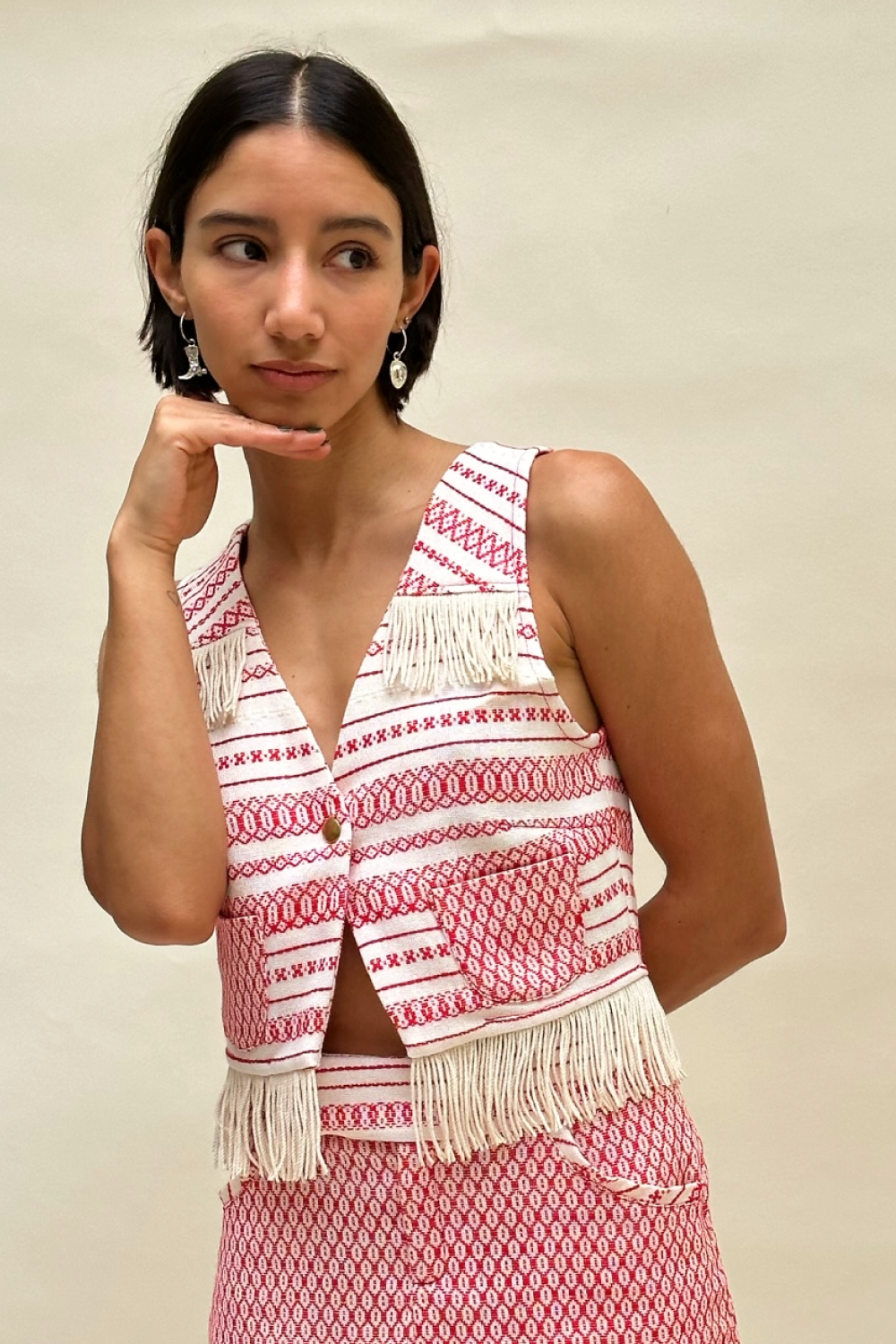 Cereza Tassel Top