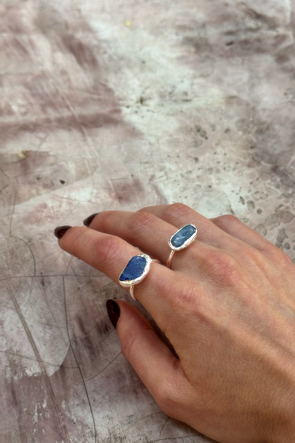 Crystal Aura Ring in Silver