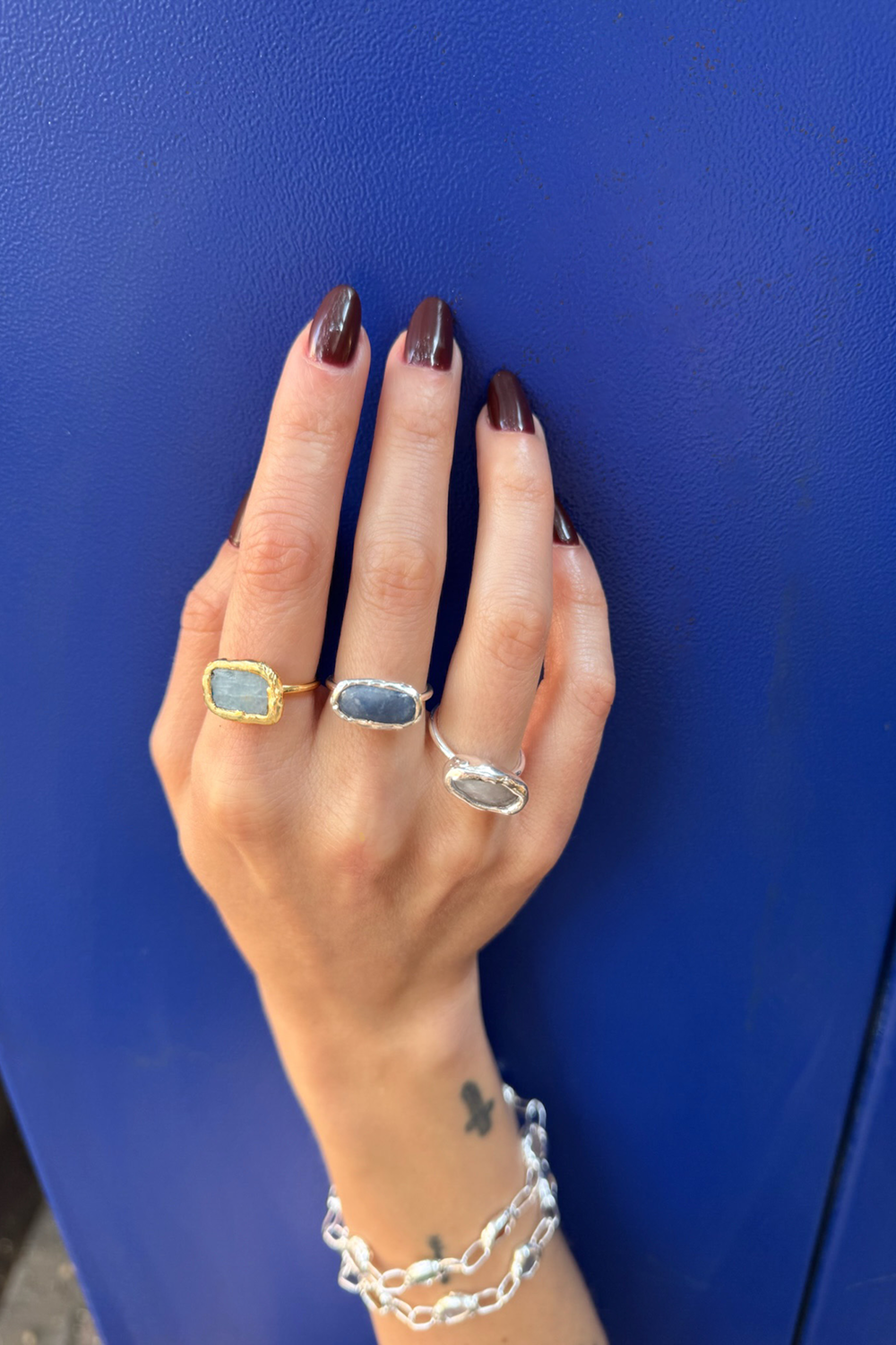 Crystal Aura Ring in Silver