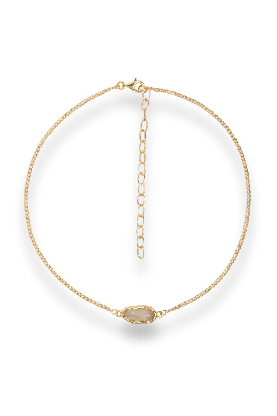 Crystal Chakra Necklace in Gold