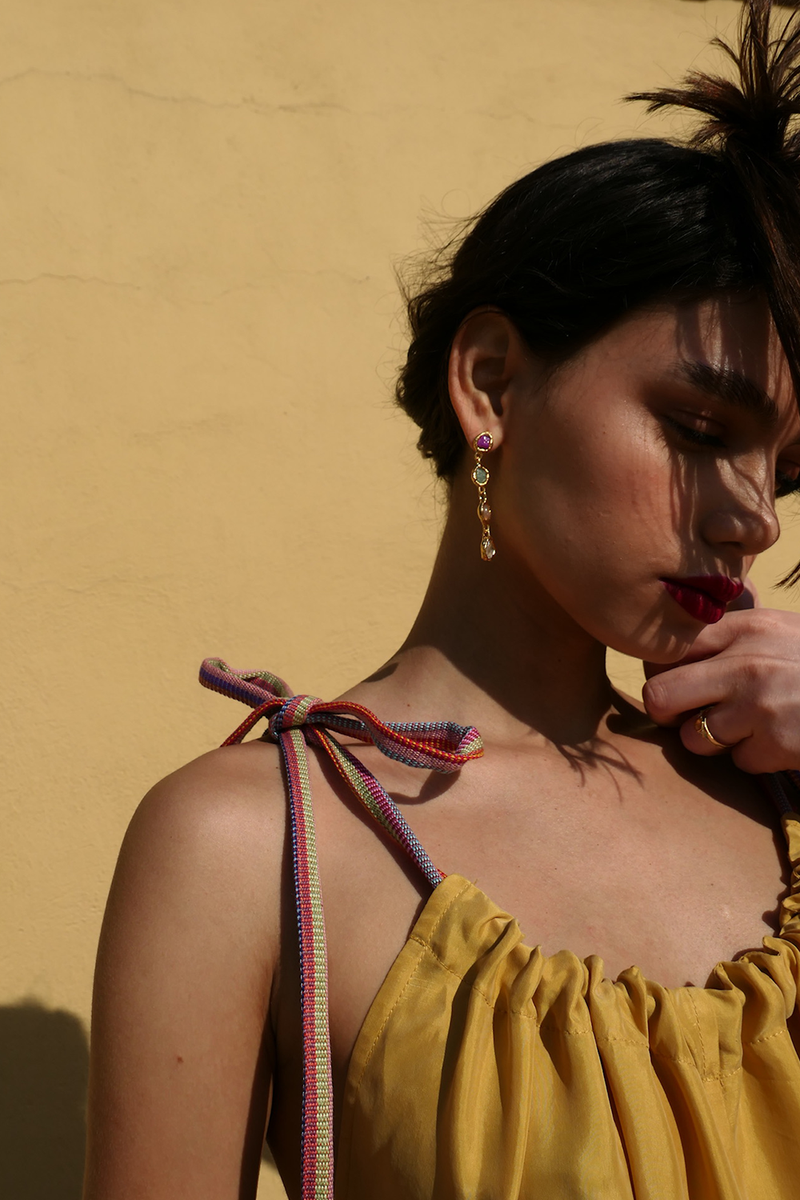 Rainbow Drop Earrings - Tea & Tequila