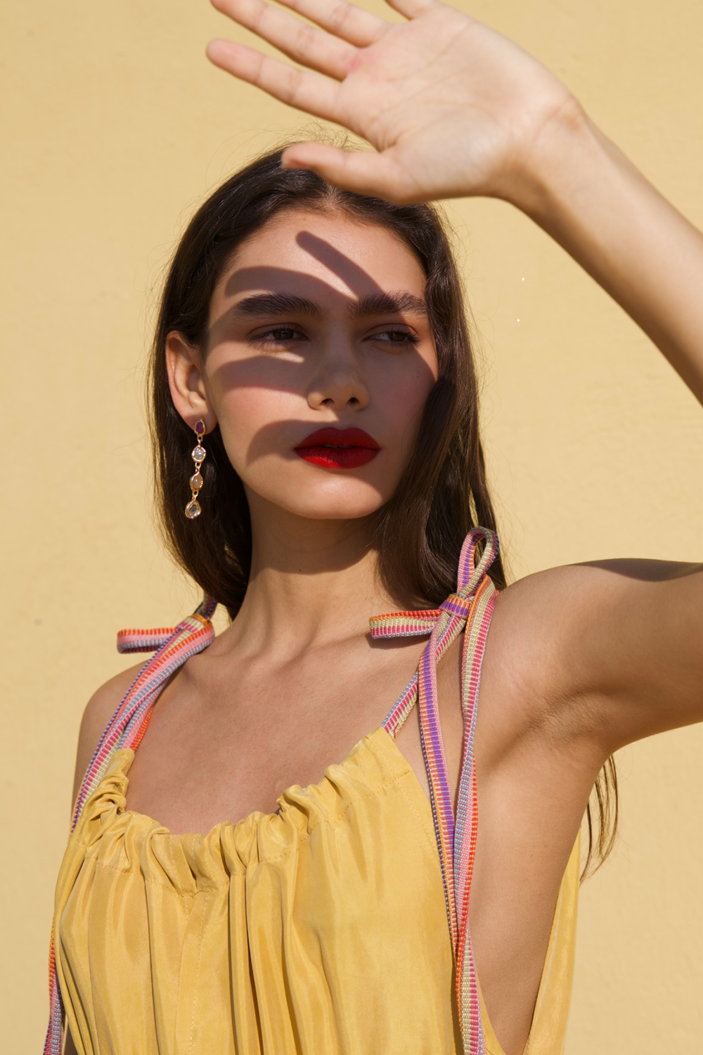 Rainbow Drop Earrings in Gold - Tea & Tequila