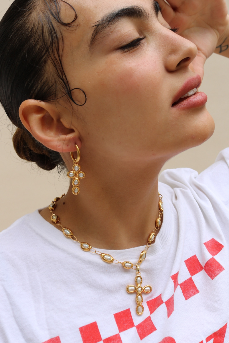 Large cross necklace online