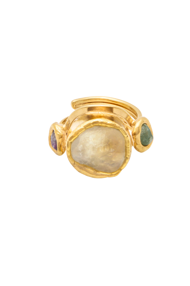 Citrine Protection Ring - Tea & Tequila