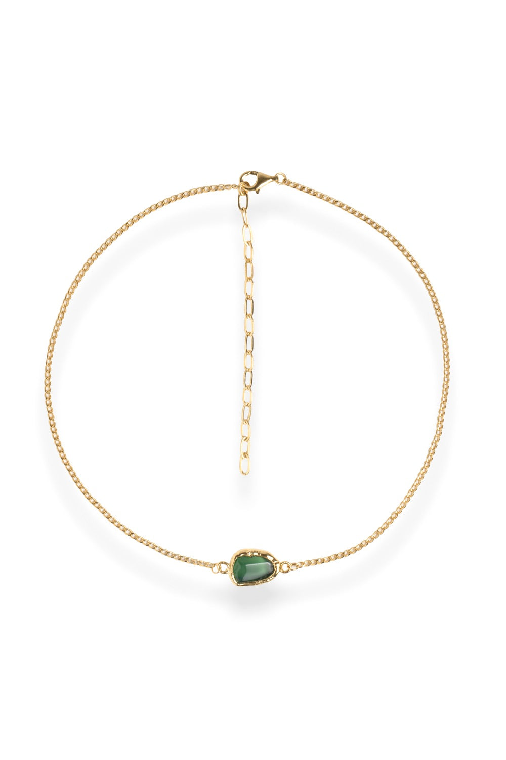 Crystal Chakra Necklace in Gold