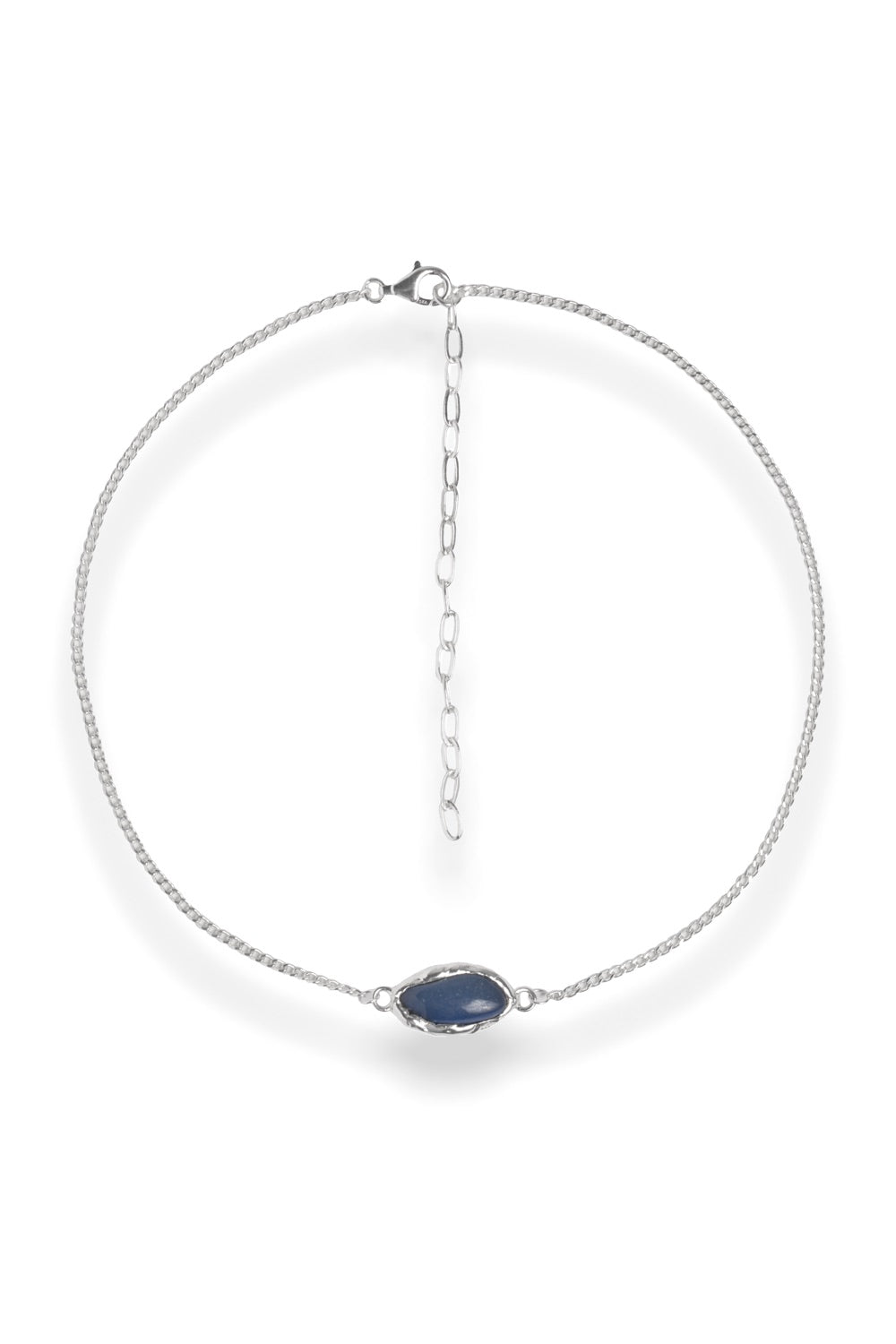 Crystal Chakra Necklace in Silver