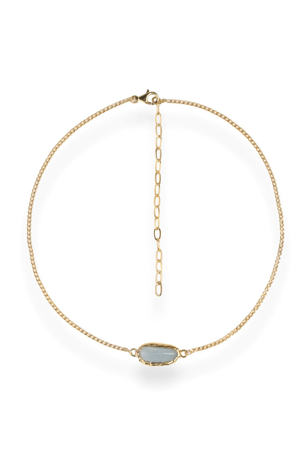 Crystal Chakra Necklace in Gold