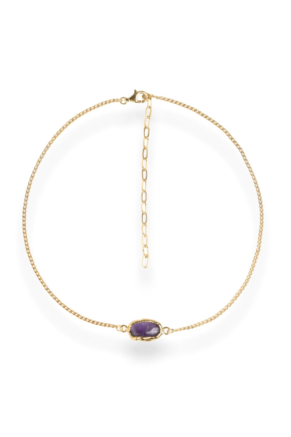 Crystal Chakra Necklace in Gold
