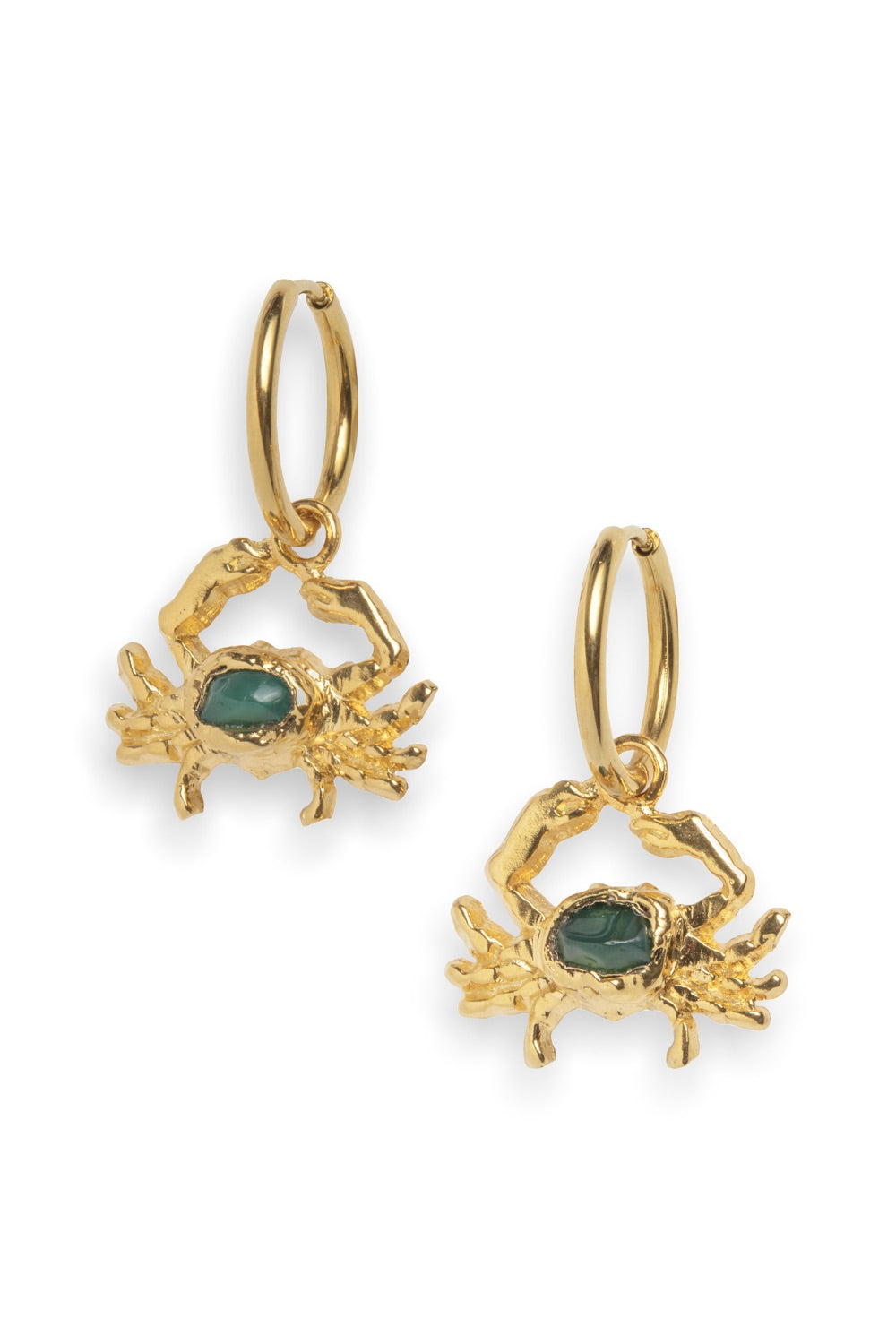 Gemstone Crab Hoops