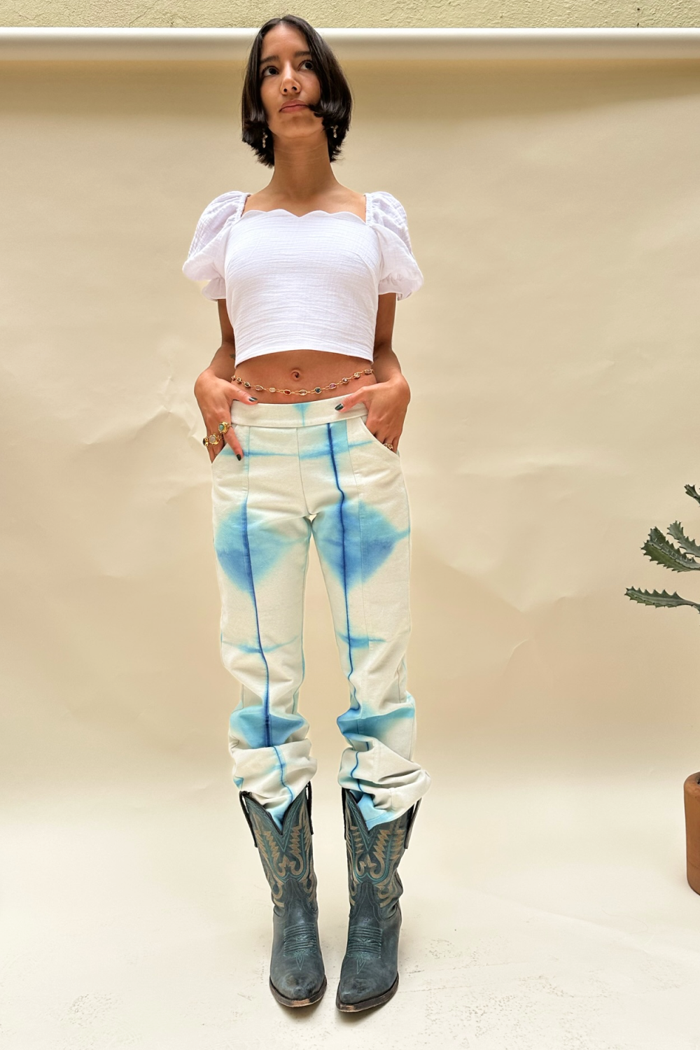 Shibori Dye Trousers - Tea & Tequila