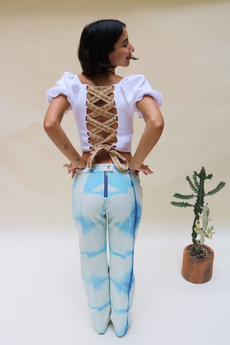 Shibori Dye Trousers - Tea & Tequila