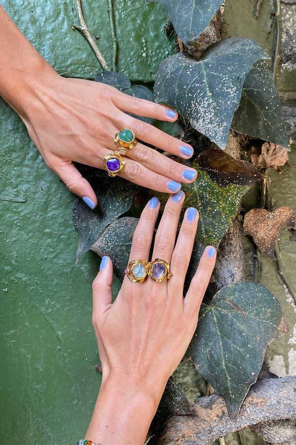 Amethyst Protection Ring - Tea & Tequila