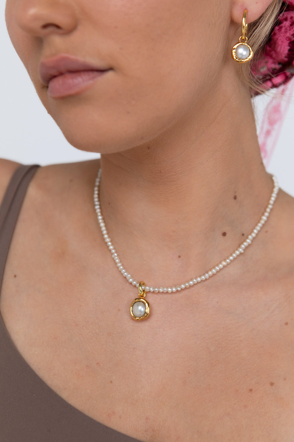 Pearl Charm in Gold