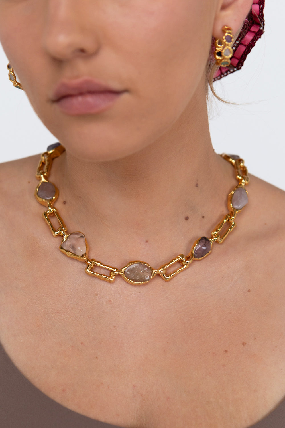 Gold Chunky Love Chain Necklace Tea & Tequila