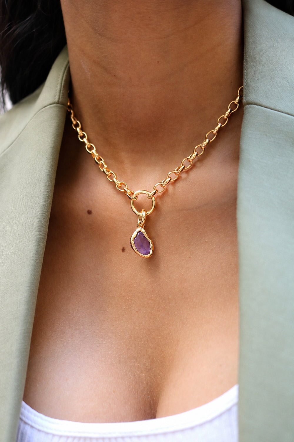 Amethyst Charm