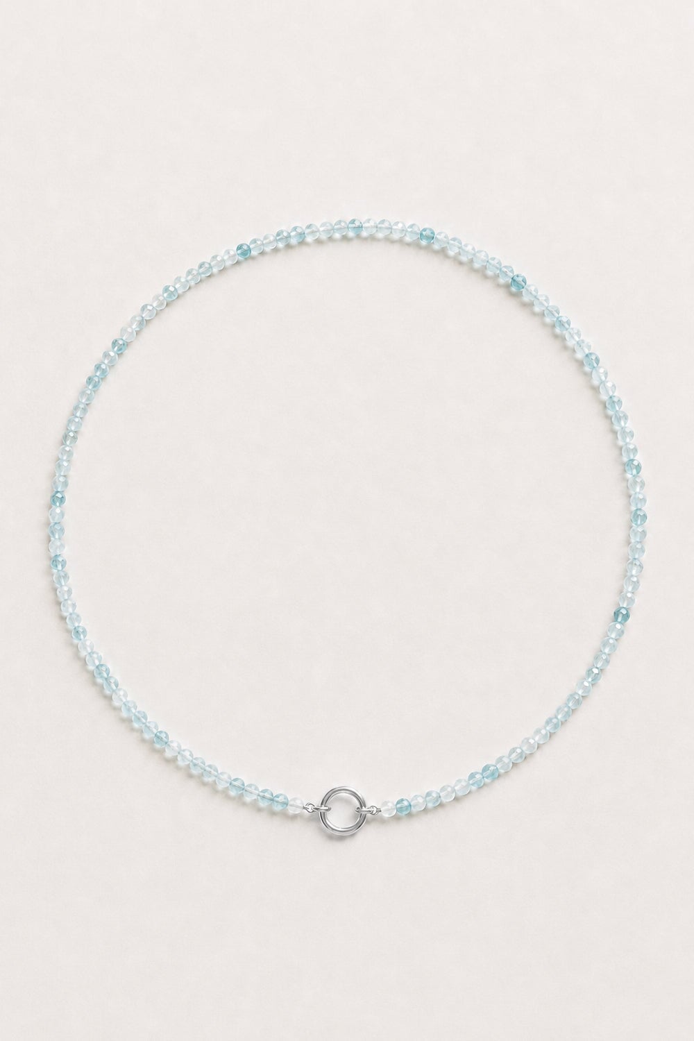 Beaded Aquamarine Necklace