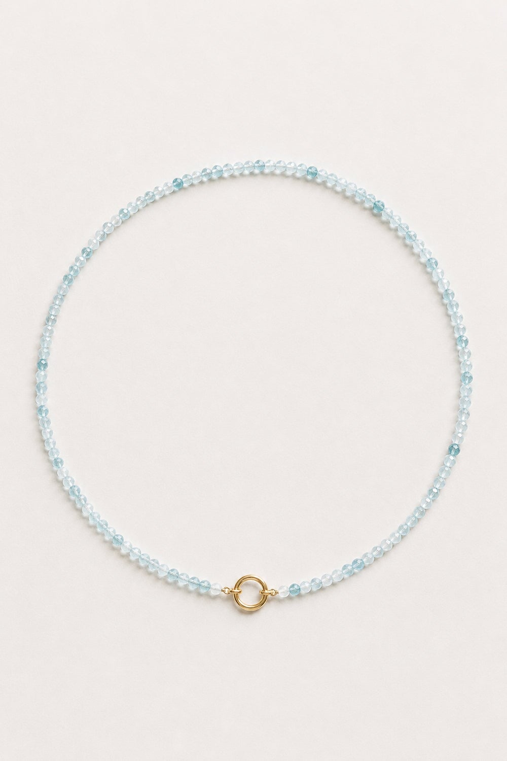 Beaded Aquamarine Necklace