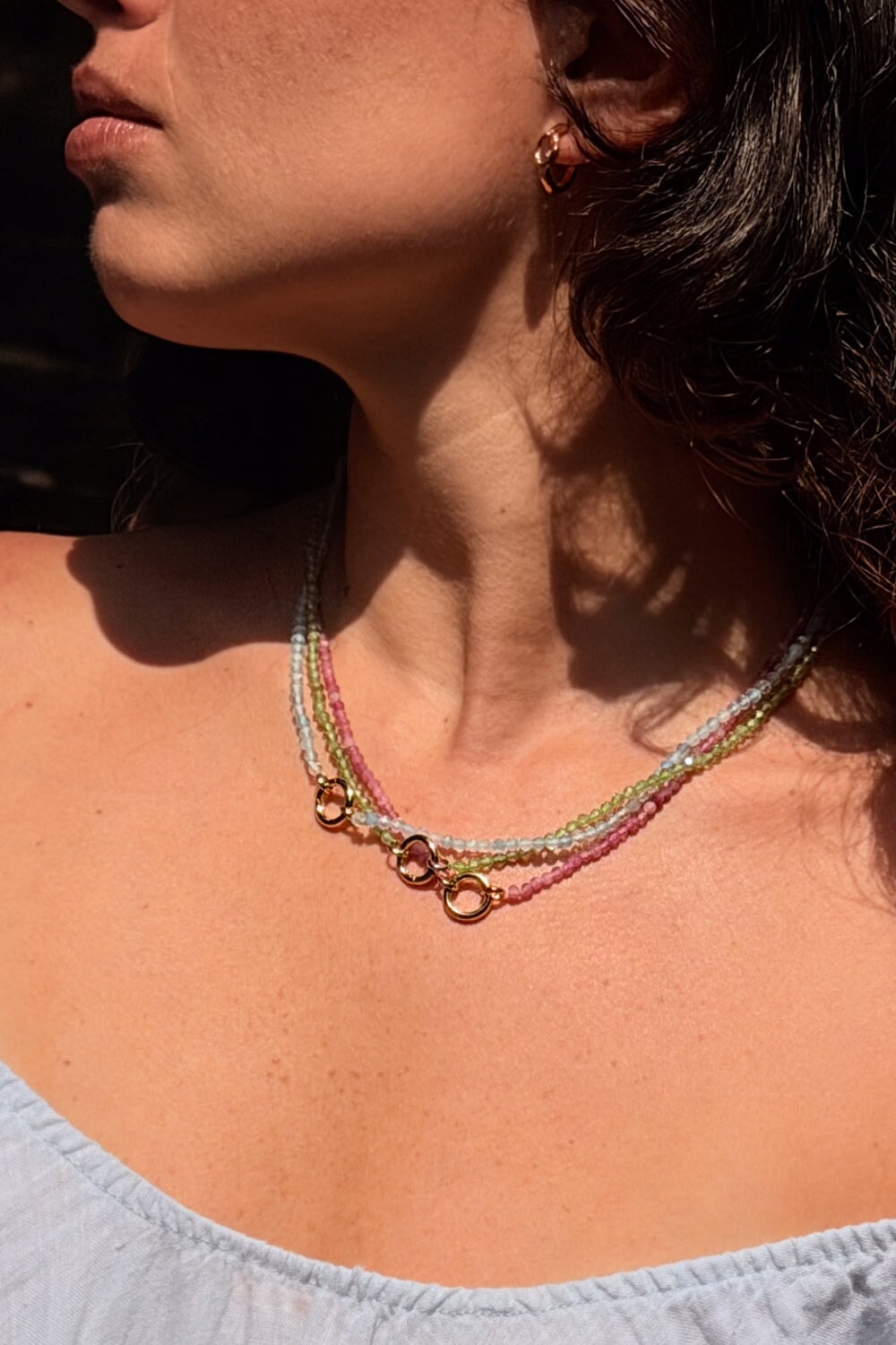 Beaded Peridot Necklace