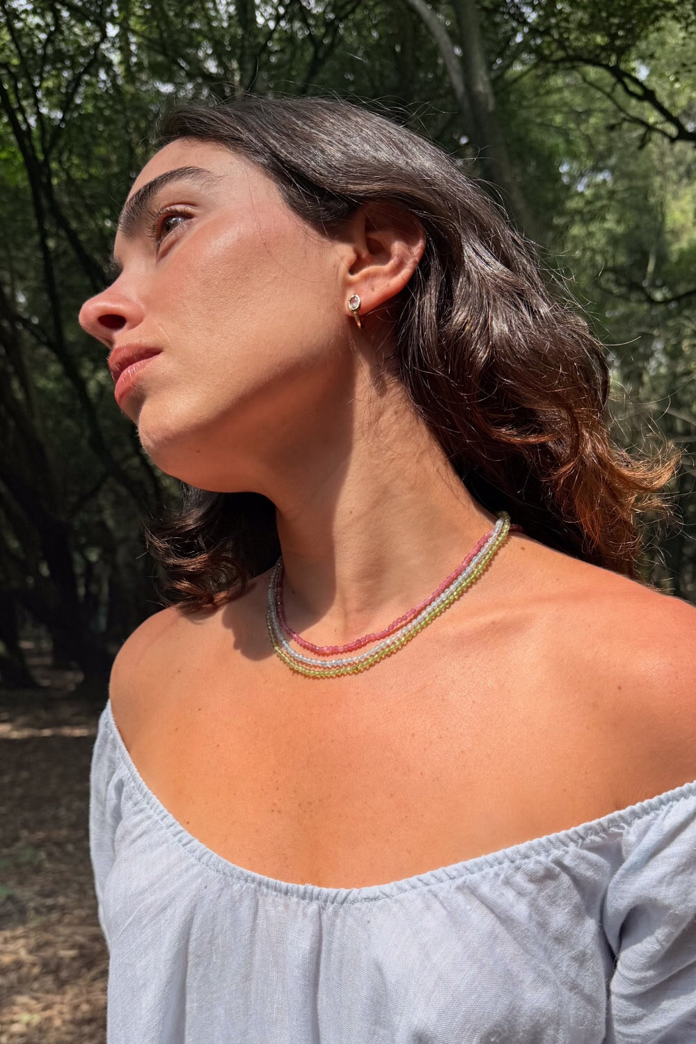 Beaded Peridot Necklace