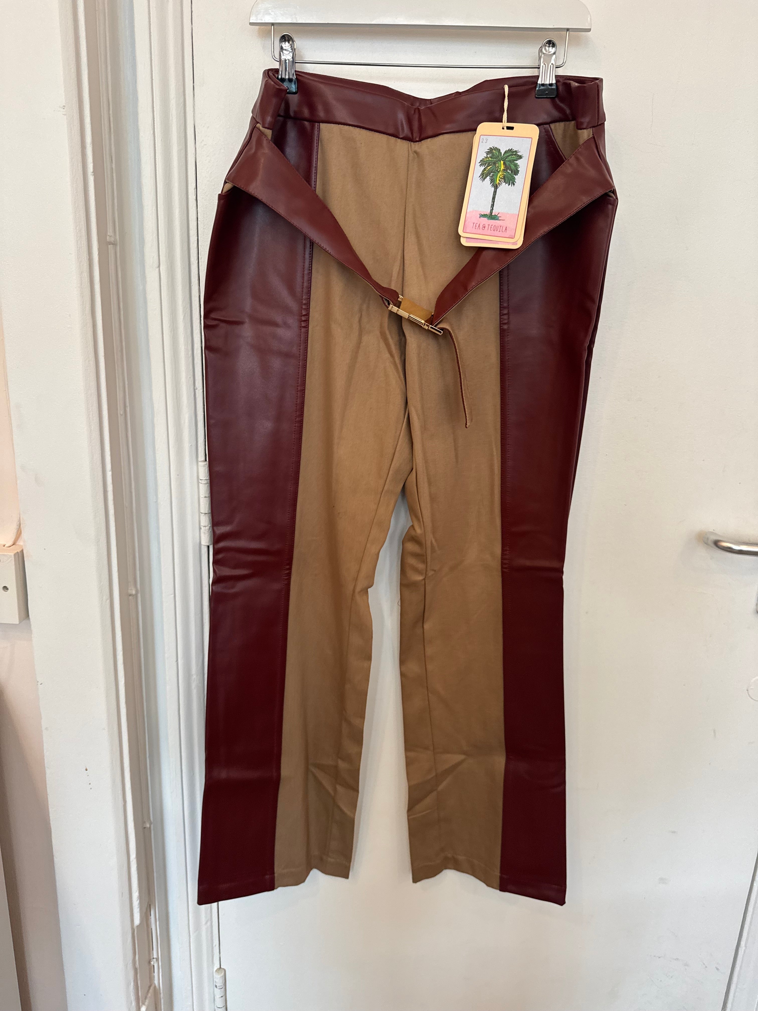Brown and Maroon Trousers