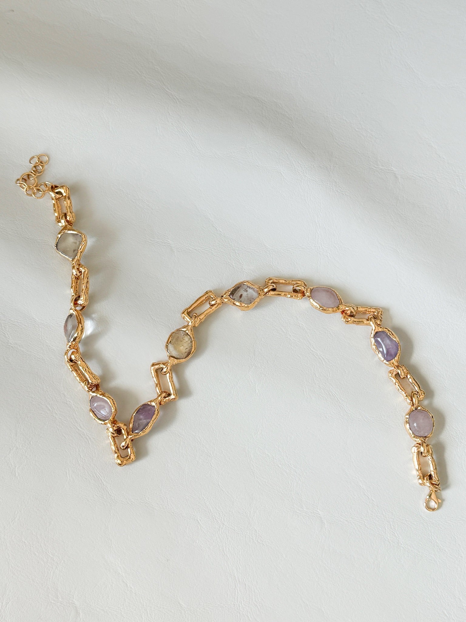 Chunky Love Chain Necklace in Gold